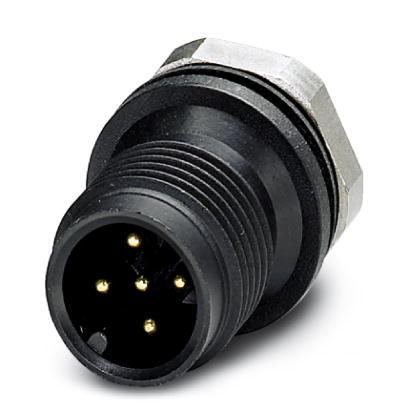 Phoenix Contact M12 Contact Carrier - Plug; SACC-E-M12MS-5CON-M12 PSCUP; Male; 5-Pin; A - Standard Key; Front Mount